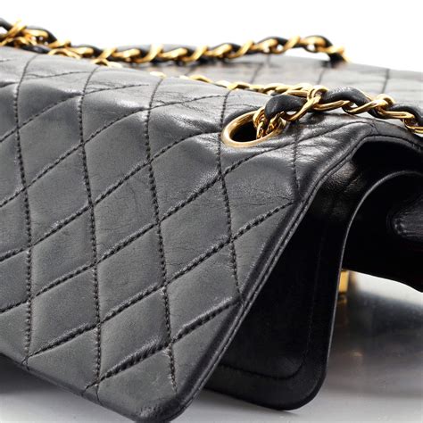 chanel quilted lambskin bucket bag|Chanel classic flap shoulder bag.